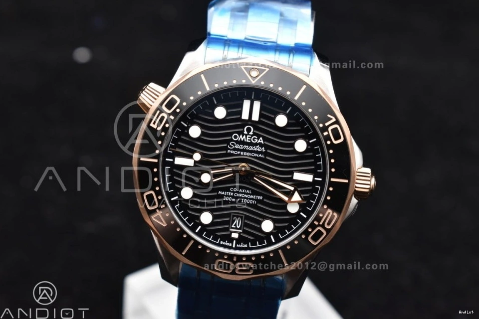 Seamaster A8800 Edition Bracelet Dial on Diver Black SS 1:1 VSF RG Best Ceramic 300M SS Black 1125